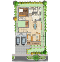 Adarsh Palm Emerald villa floor plan